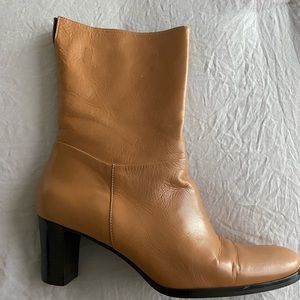 Etienne Aigner Women's Mid Calf Camel Boots